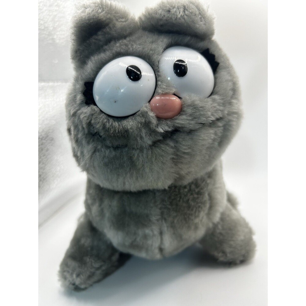 Dakin NERMAL Gray Cat Garfield Vtg 7" Plush 1978, 1983 Stuffed